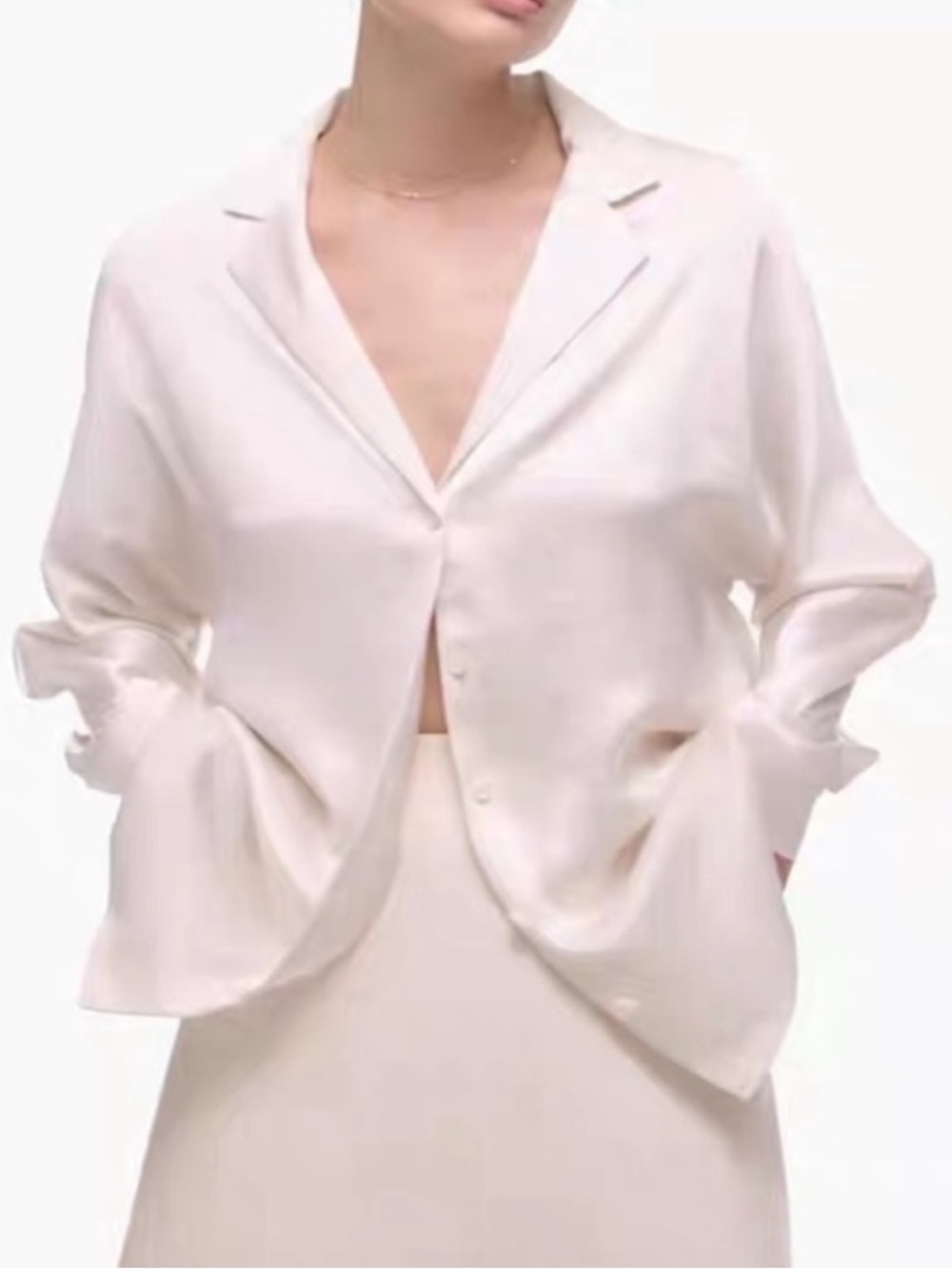 Wilfred Freeform Satin Shirt